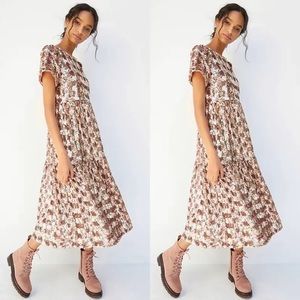 Maeve Bernadette Sequined Midi Dress from Anthropologie